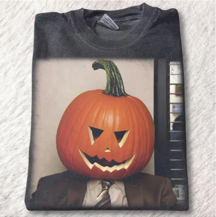 Dwight Pumpkin Head Shirt, Funny The Office Shirt, Pumpkin Head Halloween Shirt, Retro TV Show Shirt, Pumpkin Head Tee, Funny Halloween Gift