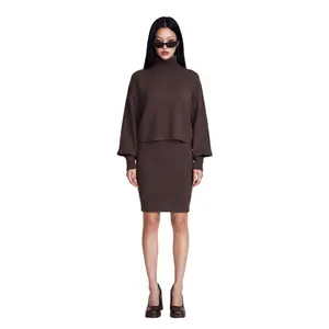 Set Sweater & Dress Stellar Harmony Brown