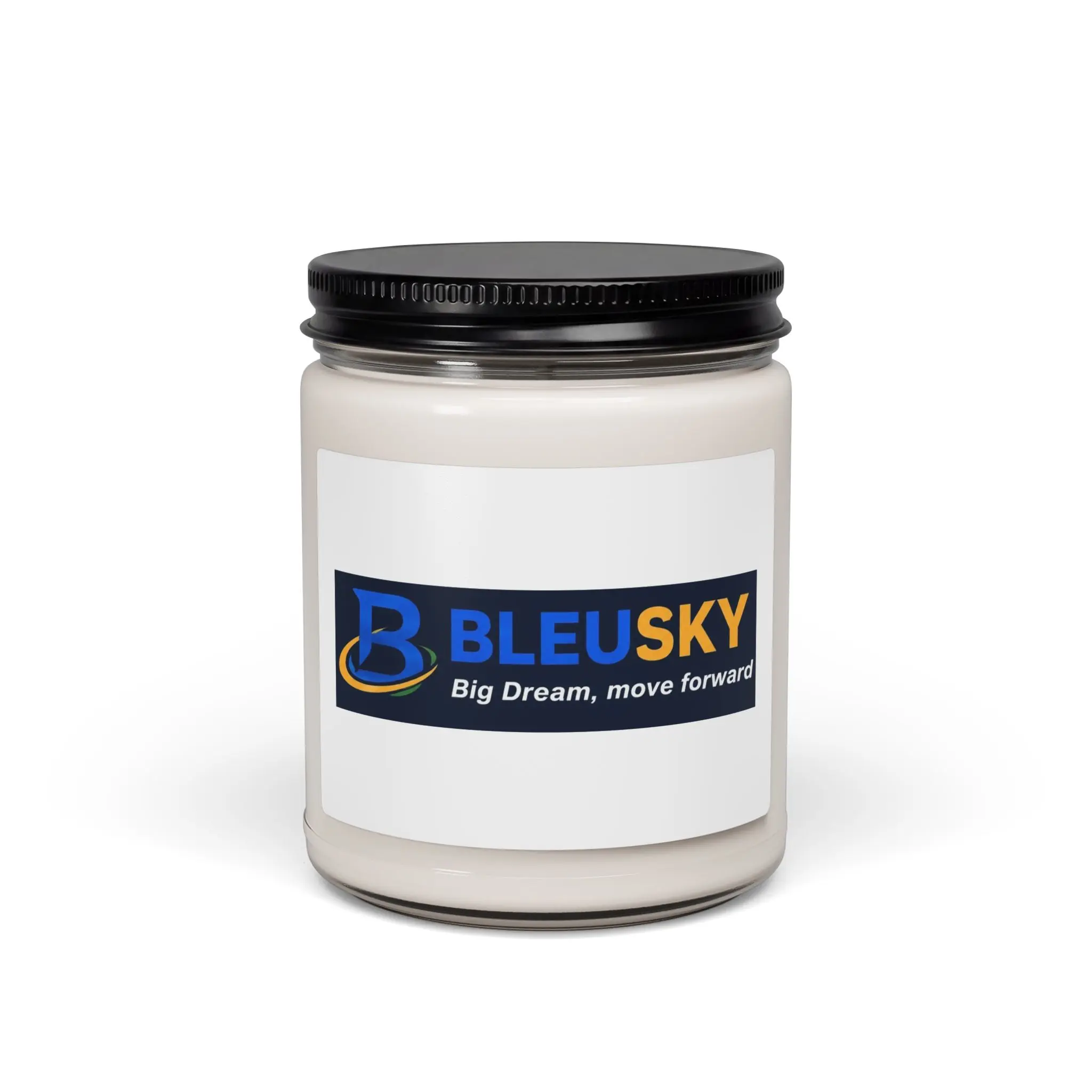 BleuSky Logo Candle 9oz Soy Jar | BleuSky branded scented candle
