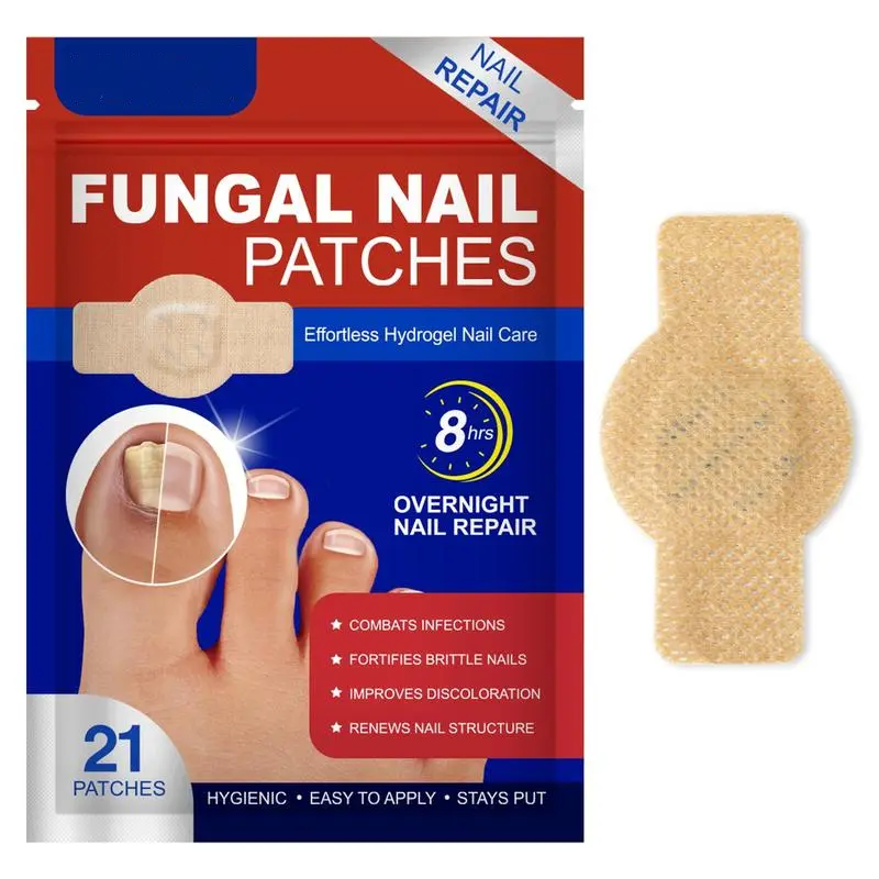 Fungal Nail Patches for Toenail Fungus Treatment – Extra Strength Nail Repair Patches for Damaged & Discolored Nails, Antifungal Nail Care Stickers, Daily Use Nail Repair Kit for Men & Women