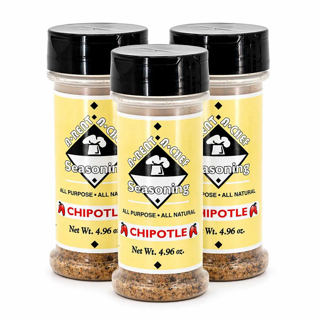 Chipotle All Purpose Seasoning | Pack of 3 | 4.96 oz | Gluten Free | A-Rent-A-Chef