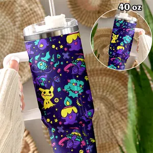 Video Game Character Tumbler 40oz, Cute Gaming Drinkware For Men Women, Everyday Hydration Gamer Gift Idea | 060426.R3055.ID00