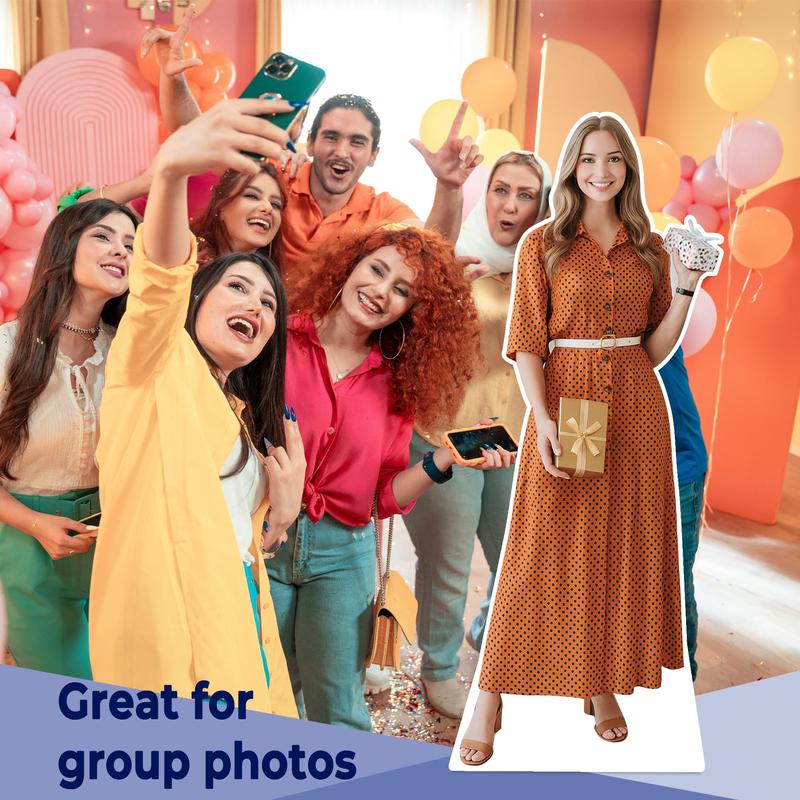 Turn Your Photo into Giant Life Size Cutout Custom Standee for Birthday Graduation Pranks Waterproof Corrugated Plastic Party Prop Made in USA