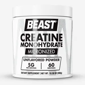 Creatine Monohydrate Powder (300g / 60 Servings) - BEAST