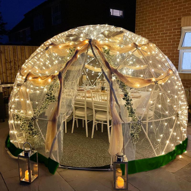 Easy-Setup 12FT Garden Igloo Greenhouse Dome – Transparent PVC Plant ...