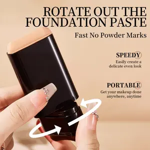 5-color Dual - Ended Eraser Foundation Stick -Multi - Use Concealer &  Highlighter for Acne Marks , Nose Contour Flawless Makeup Finish - Versatile Cosmetic Tool ,