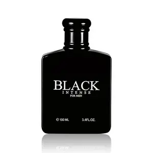 BLACK INTENSE FOR MEN 100ml EDP, Obsidian Porcelain Bottle, Mango & Cedarwood Woody Aromatic Fragrance, Long-Lasting Scent, Signature Scent for Men to Showcase Charisma, Intense Parfum, Woody Scents