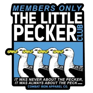 COMBAT IRON APPAREL™ Little Pecker Club Only Members Decal