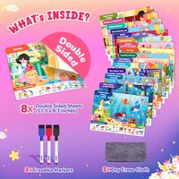 Seek & Find Game Book【Girl Themes - 8 Sheets】