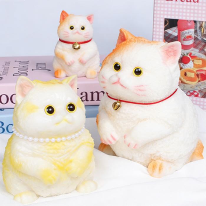 Squishy  Handmade Taba squishies/Animal Yellow Cat(Large Size)Squishy Toys Full silicone reborn squishy,fidget toys,taba Squishy,Animal Yellow Cat,Gift for girls and boys