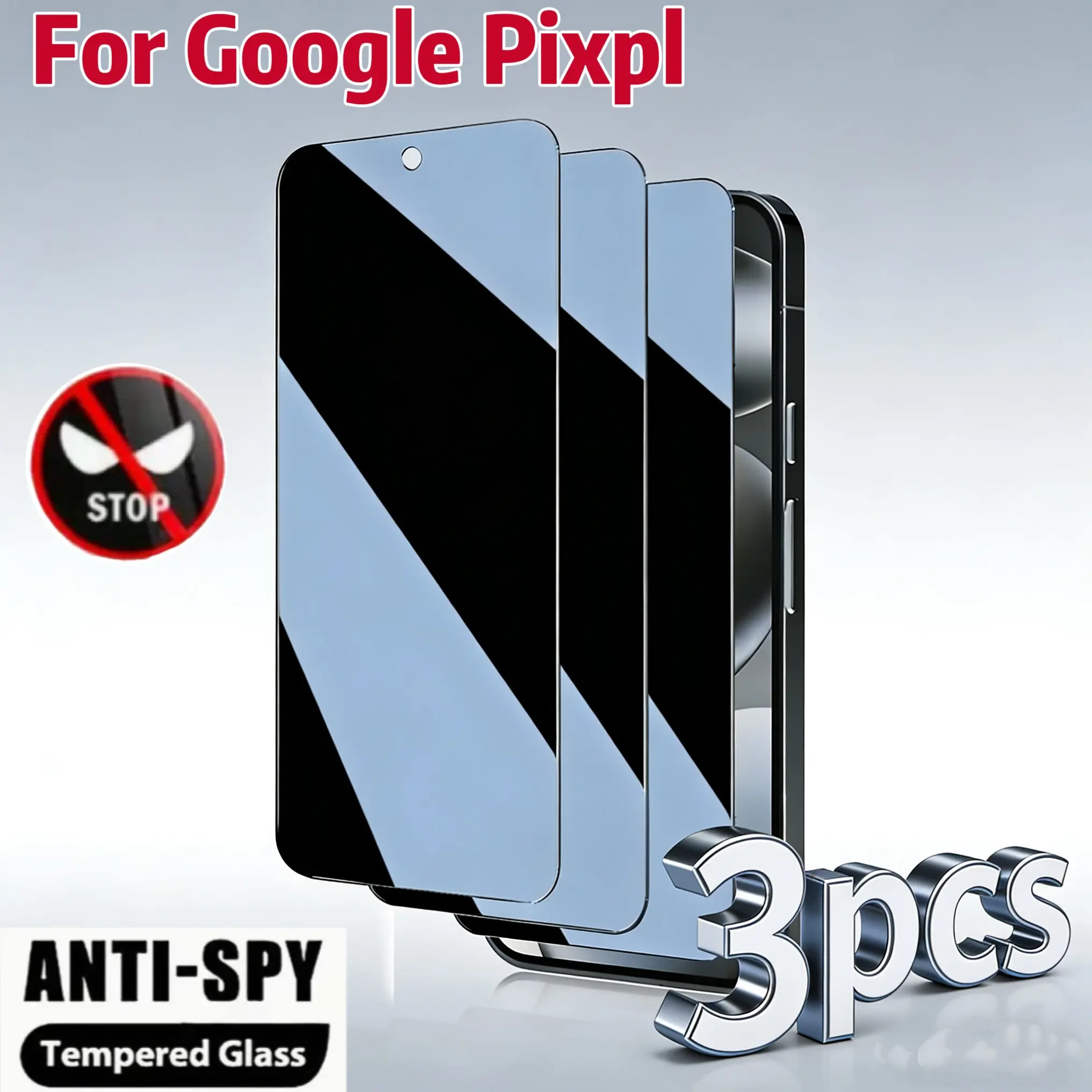 Privacy Screen Protector Tempered Glass for Google Pixel Series, Protective Anti-Scratch & Bubble-Free, High Clarity 9h Hardness Protection, Compatible with Pixel 10 Pro/9/8/7/6 Accessories, Smartphone