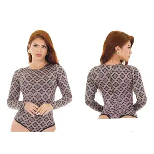 4978 Top Bodysuits control thong Body's con faja de mediana compresion Pantyblusa