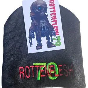Rottenflesh79 Beanie Cotton Silk Plain Winter