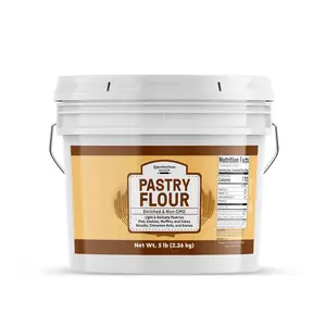 Unpretentious Pastry Flour, 1 Gallon, Non-GMO, Great For Flaky Pastries, Pies, Muffins, Biscuits