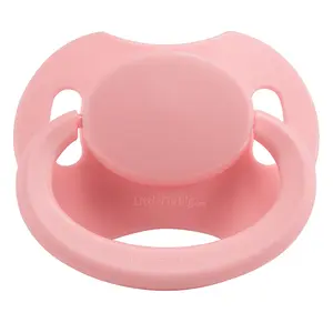 LittleForBig Bigshield Generation-II Adult Sized Pacifier Pink - Comfortable & Stylish Adult Pacifier with Clear Silicone Nipple & Dust Cap