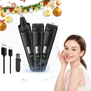 New three in one men's hair clipper multifunctional grooming set with electric pusher, oil head carving and cutting machine, versatile and suitable for holiday gift giving