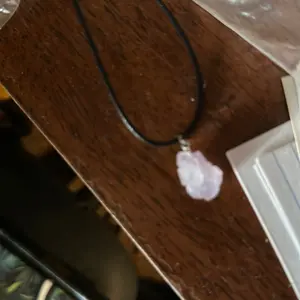 Raw amethyst necklace