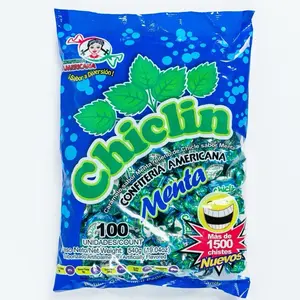 1 Bolsa de Chiclin  Sabor Menta 100und confites centro americanos