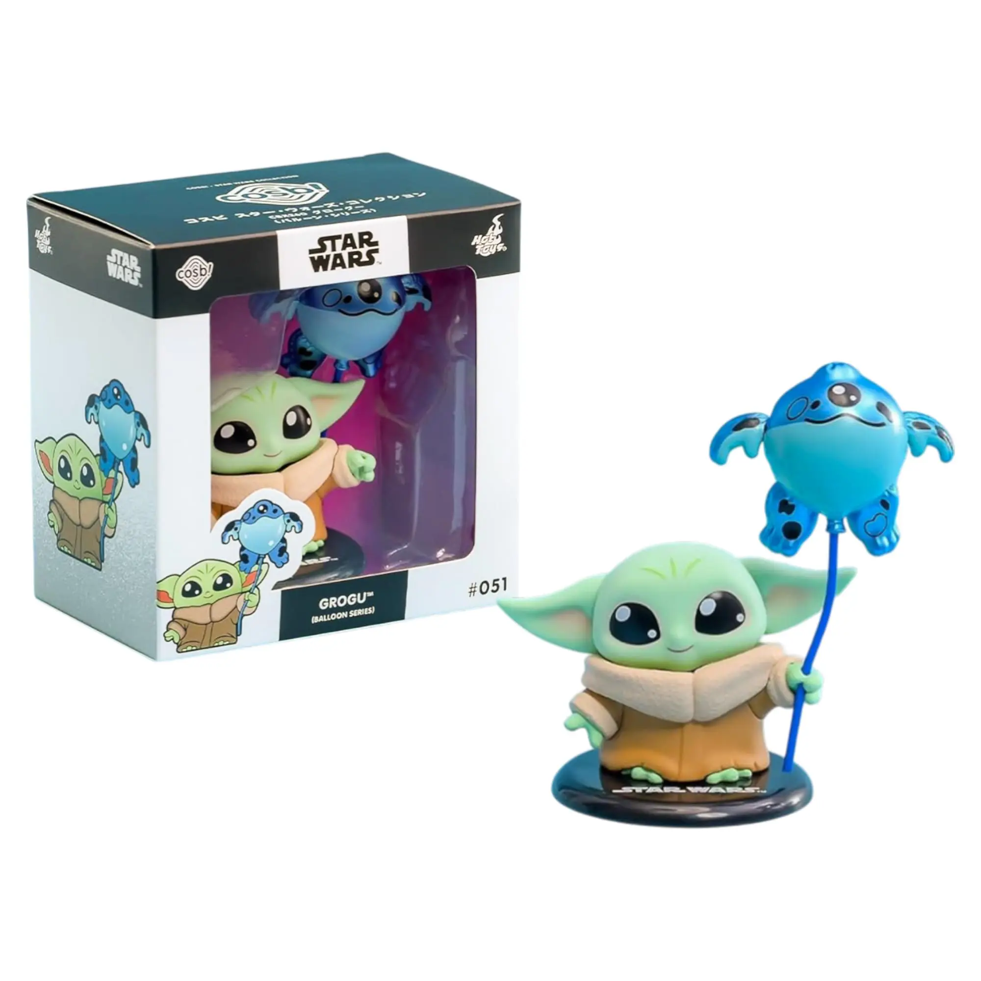 Star Wars Cosbi Bobblehead - Grogu #51, Chibi Proportions, Clean Sculpts, Fan-Favorite Character, Gifting for Collectors, Collectible Figure Figurines, Statues & Bobbleheads
