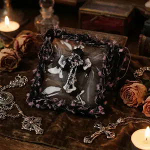 Pawtoto Gothic Demon Eye Cross Squishy Toy Handmade Food Grade Silicon Creamy Clay Feel Soft Quick Rebound