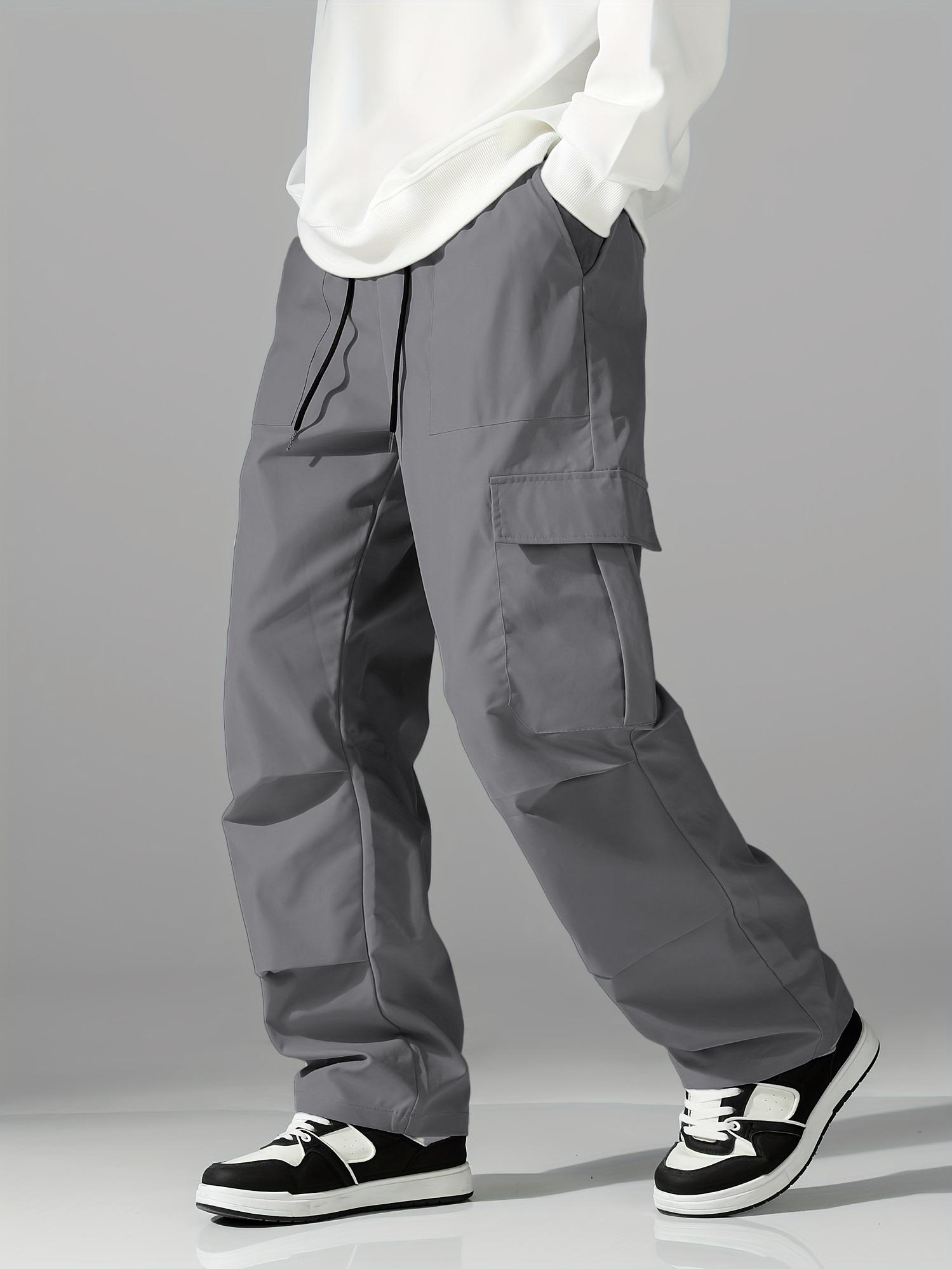 Men’s multi-pocket comfortable cargo pants for outdoor casual sports, long pants