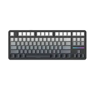 Attack Shark X87 RGB Backlit Gaming Keyboard ,Customizable Wireless Mechanical Keyboard, Tactile Feedback Keyboard, Full Hot Swappable Keys, Bt7/2.4g Wireless & Type-C Wired