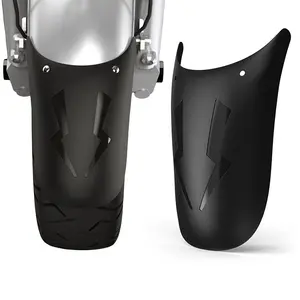 Universal Fit Motorcycle Fender Extension - 1pc Plastic Mudguard Splash Guard for Street Motor Scooters, Front/Rear Wheel Lengthen Fender