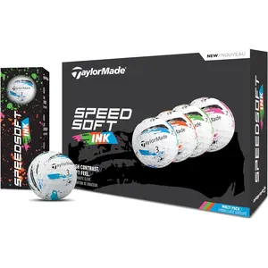 TaylorMade Ink Golf Balls: Soft Feel, Multi-Layer, White