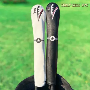 Cartoon Shark Golf Alignment Stick Cover, Premium Golf Club Guard, Durable Training Accessory, Ideal Gift for Golf Lovers, Universal Fit