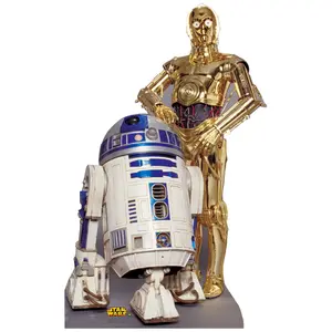 R2-D2 And C-3P0 Life-Size Cardboard Stand-Up