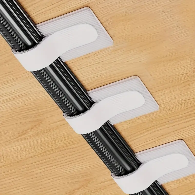 50pcs Wire Clips Self-Adhesive Cable Management Hooks, Wall-Mounted Cord Organizer for Computer Cables & Network Wires, Desk Cable Organizer