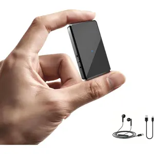 AI Voice Recorder - 3072Kbps  Clear Audio Recording Device with AI Triple Noise Reduction, -Key Voice Activated Recorder for Meetings, Lectures and Interviews, Type-C(Black