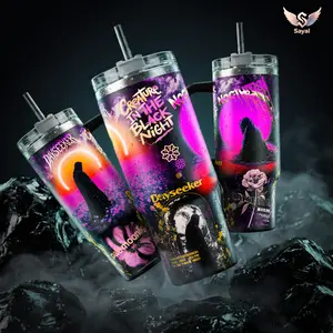 DAYSEEKER FAN TUMBLER 20 - 40 oz Vacuum Insulated Cup Straw Keeps Drinks Hot Cold 12H+ For Rock Lovers & Aesthetic Vibes AlternativeRock Leak-Proof Insulated Cup for Fans Daily Vibe Drinkware Leakproof Water Bottles