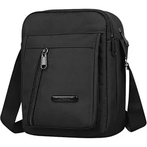 Men's Messenger Bag - Compact Crossbody  Bag,Durable Sling Satchel with Adjustable Strap, for Work,Travel,and Daily Use