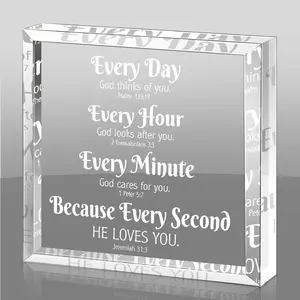 Christmas Christian Gift for Woman Men Bible Verses Gift for Women Religious Christian Table Sign God Sign Decor Bible Verses Decors for Home Office Scripture Desk Decor(Classic)