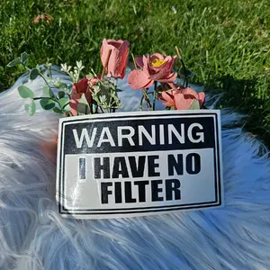Car Decal- Warning I have No Filter