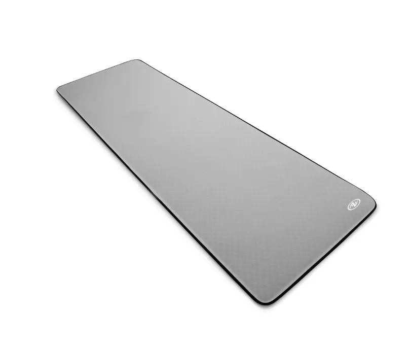 Athletic Works Deluxe High Density Foam Yoga and Fitness Mat, 8mm Thick, 72" x 24", 1 Count, Grey