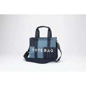 Patch Denim Iconic Tote Bag