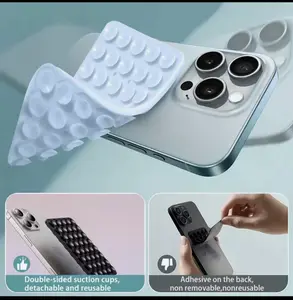 Double-Sided Suction Smartphone Holder, Hands-Free Grip for Mobile Phones