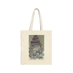 Eleuthera Seashells, Bahamas: Cotton Canvas Tote Bag