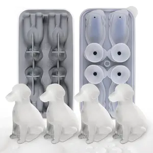 3D Labrador Ice Cube Tray, Ice Cube Molds,Multifunctional Chocolate Mold Great for Jelly, Candy, Whiskey, coffee,soda,Kitchen Accessaries Utensils