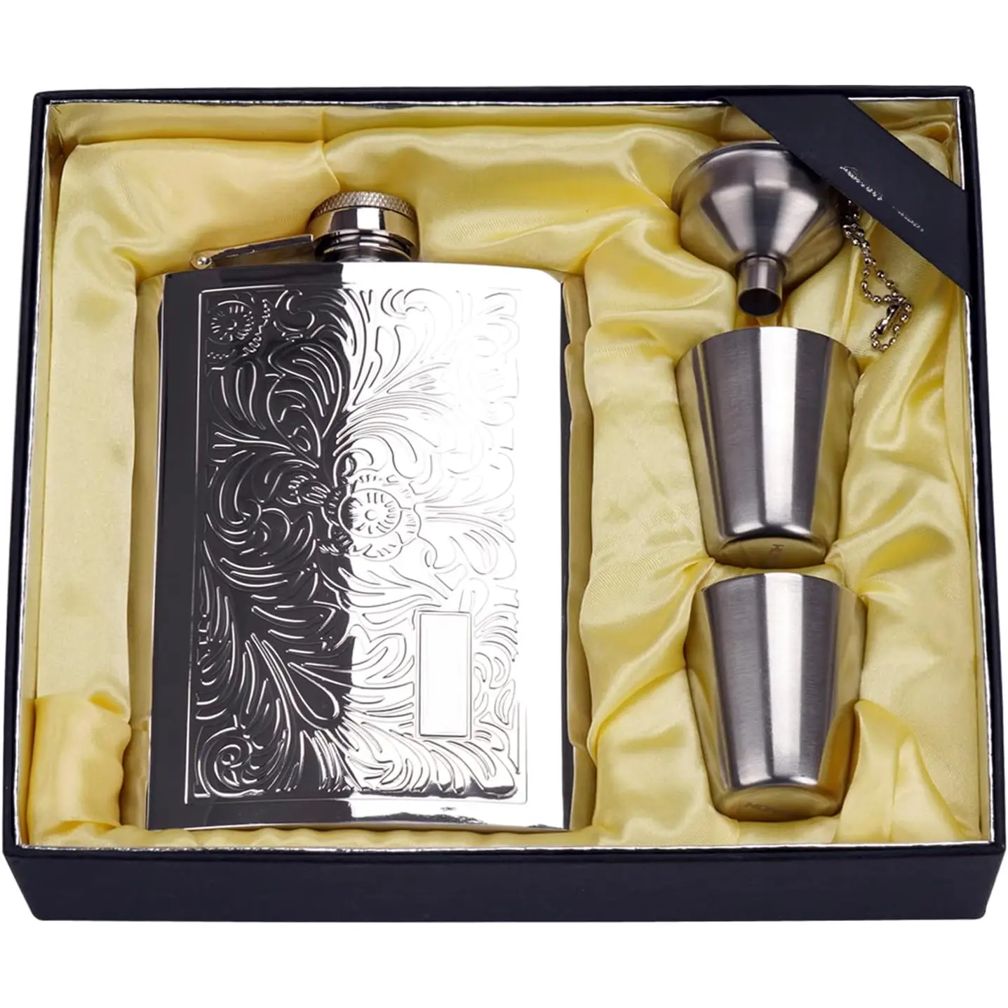 flasks for  for men Stainless quality  flask 8oz Pocket Engraved  Drink Pot  flagon metal 220ml  flask ()