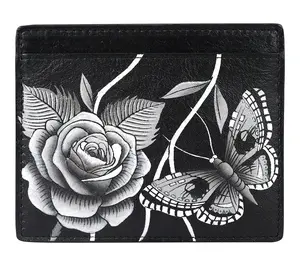 Anushcka Painted Leather Card Holder Anushcka Painted Leather Card Holder