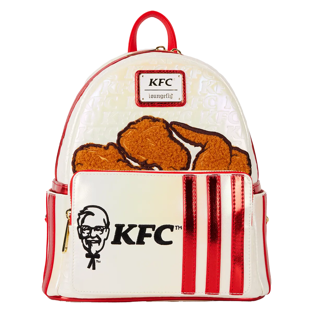 KFC Chicken Bucket Sherpa Mini Backpack KFC Chicken Bucket Sherpa Mini Backpack