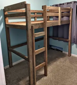 Loft Bunk Bed How-to Book; Paper Pattern Plan to DIY and Easily Build Any Size Bed