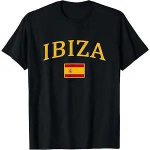 Ibiza Spain T-shirt Spanish Flag Espana Tourist Souvenir T-Shirt