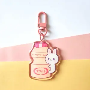 Yakult Bunny Acrylic Keychain