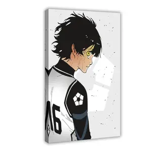 Anime Blue Lock Meguru Bachira I Canvas Poster Wall Art for Home Bedroom Office Dorm Room Decor