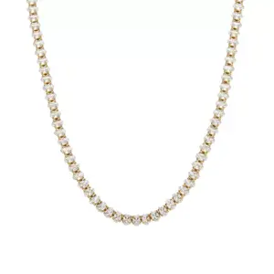 SHOW CRAFT Lab-grown Diamond Zircon Tennis Necklace/Bracelet Set | Oval & Marquise Double Cut | Elegant and Versatile Luxury Jewelry