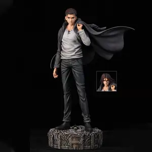 30cm Attack On Titan Gk Chikara Eren Jaeger Double Headed Statue PVC Action Figure Anime Figure Model Toys Collection Doll Gift